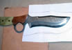 Knifemaking - Damascus Ringed Fighter Sheath
