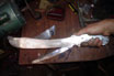 Knifemaking - Making a Chain San Mai Damascus Machete