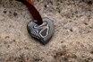 Damascus Heart Pendant