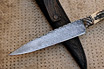 Cable Damascus Integral Knife