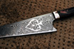 San Mai Damascus Carving Knife