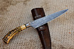 San Mai Damascus Thin Integral Criollo Knife
