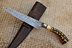 San Mai Damascus Thin Integral Criollo Knife