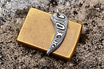 Stainless Damascus Bear Claw Pendant