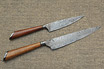 Integral San Mai Damascus and Wood Criollo / Utility Knives