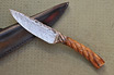Cable Damascus and Rope Utility Knife