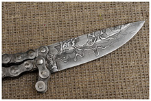Motorcycle Chain San Mai Damascus Fighter