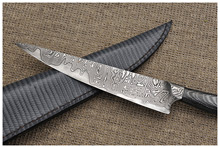 Integral Damascus and Micarta Kitchen / Gaucho Knife