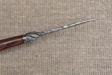 Cable Damascus and Wood Knife