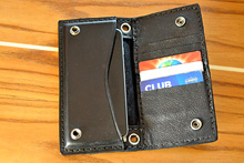 Custom Leather Biker Wallet