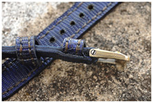 Lizzard Skin Strap and Mokume Buckle