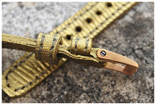 Lizzard Skin Strap and Mokume Buckle