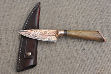 San Mai Mokume Integral Criollo Knife