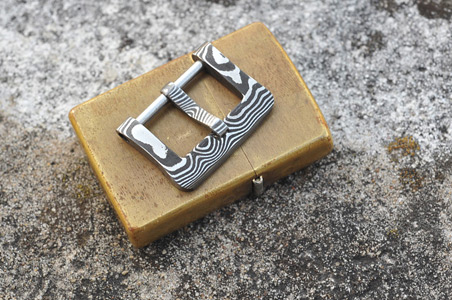 Stainless Damascus Watch Buckle