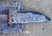 Knifemaking - Fighter with Psychodelic Micarta Handle