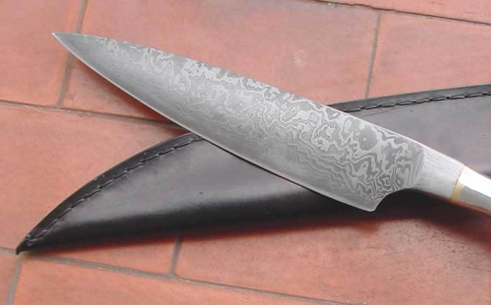 Integral Damascus Kitchen Knife
